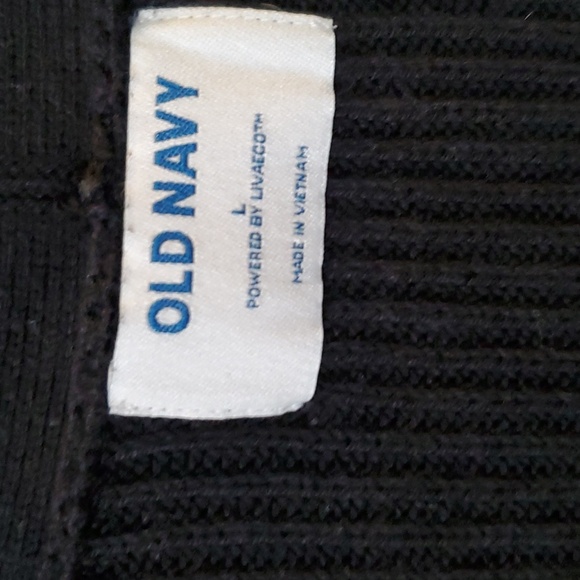 Old Navy Black Woman's Sweater Cardigan Size L - Picture 3 of 4